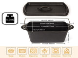 Cast Iron Bread Pan with Lid Non-Stick, Durable Loaf Pan for Perfect Baking V324-TSD-SINBREPOT
