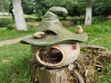 Hummingbird's Lair Hanging Tree Hummingbird Warm Lair Outdoor Courtyard Resin Decoration Bird V1370-AZ4-10504