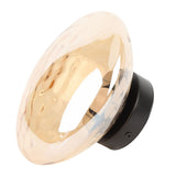 Modern Minimalist Wall Sconce 3000K Warm Light Glass Iron Corrugated Projection Round Indoor Wall V1294-YM0901-3119250033011