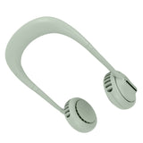 Mini Hands Free Fan USB Charging Hanging Neck Cooling Fan Adjustable 3-Speed WindGreen V1294-YM0901-3113210031013