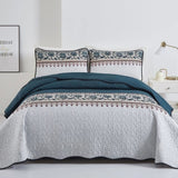 Distinguished Quilted Bedspread and Pillowcases Set: Enhance Your Bedroom Appeal - Queen size V745-MAC090174Q13U