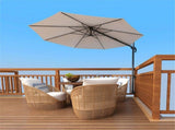 A pair Patio Umbrella Holder,Stainless Steel Offset Patio Umbrella Stand Umbrella Clamp Mount V1192-AZ-W-5291