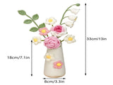 Simulation Woolen Flower Handmade Knitting Artificial Flower Crochet Knitted Flower with Ceramic V1294-YM0706-231120HL02-4