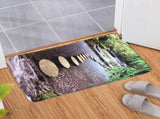 Household Bathroom Non-Slip Doormat Natural Pattern Floor Mat Carpet Rug Mat Home V1294-YM0901-3117200024314