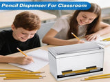Pencil Dispenser for Classroom, Pencil Dispenser Holder, Pencils Holder Organization Storage Teacher V1369-AZ3-W-11607