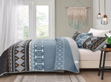 Ambient bloom sky black hour Comforter Set Aesthetic 3-Piece Bedroom Mood V745-MAC081408