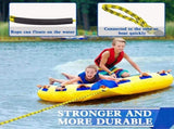 Boat Tow Rope , 60FT 3K 1-3 Riders Tube Boating Ropes Heavy Duty Ski Rope for Ski Float Water Skiing V1192-AZ-W-23102
