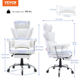 Reclining Office Chair with Footrest, Heavy Duty PU Leather Wide Office Chair, Big and Tall V952-LBYZXKPGDJT0U1Z5NV0