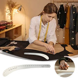 24" French Curve Ruler - Aluminum Alloy Sewing & Pattern Making Ruler with Clear Scale for Quilting, V1369-AZ3-W-15070