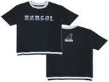 Kangol Game Day Basketball Tee T-Shirt Top - Black V563-K90229BLKL