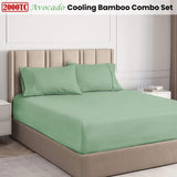 Ramesses Avocado 2000TC Cooling Bamboo Combo Set Single V442-KIT-FITTEDSS-2000COOLBAMBOO-AVOCADO-SB