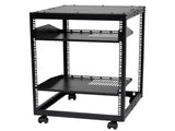15U Open Frame Server 23-40 in Adjustable Depth, Free Standing or Wall Mount Network Server V952-KFSJJH15U2340IWPXV0