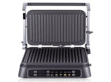 Two-in-One Electric Grill and Sandwich Maker with Interchangeable Non-Stick Plates, 180-Degree V1341-ZY-HG2QVPEG-BLACK