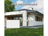4Pcs Blank Yard Signs with H Stakes - 4pcs V1263-JX-918