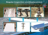 Diving Bolts, Diving Mounting Kit for Two Hole Residential Pool Diving, Diving V1369-AZ3-W-08268