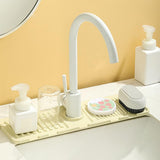 Faucet Mat for Kitchen Sink, 2024 Upgrade Faucet Guard Draining Mat Silicone Faucet Handle Drip V1258-DP02-C-2492