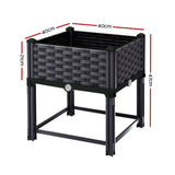 Raised Garden Bed Planter Box 40 x 40 x 23 cm, PP Growing Container for Herbs and Vegetables V1188-MS-617-041