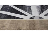 200x300cm Large Floor Black & White Geometric Rug Modern Area Carpet for Bedroom & Lounge V63-838371