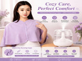 2 pcs Relaxing Winter Set - Purple Nursing Cape and White Mini Humidifier Soothing Soft Postpartum V888-ELOSUNG53442