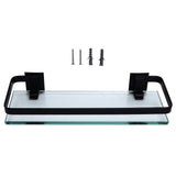 Bathroom Rack Thickened Durable Large Storage Space Strong Load Bearing Capacity Single Layer Black V1294-YM0715-3112210119311