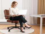 Levede Office Arm Chair Leather Executive Chairs OF1048-BR