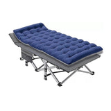 Camping Bed Elevated Cot with Mattress Foldable Outdoor Adult Sleeping V63-952811