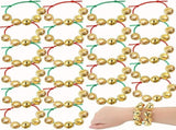 24PCS Christmas Jingle Bell Bracelets Adjustable Christmas Gift Bracelets with Metal Jingles for V1192-AZ-W-25915
