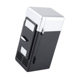 LED Mini USB Refrigerator USB Refrigerator Drinks Beverage Cans Refrigerator and Heater Black V1294-YM0722-JY05497-02