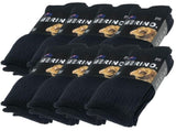 9 Pairs MERINO WOOL SOCKS Mens Heavy Duty Premium Thick Work Socks Cushion in Black V563-9AUSOCKS-BK-11-14