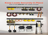 E-Track Tie-Down Rails, 4 Pack, 2.3 m E Track Rails Secures Cargo & Heavy Loads Up to 909 kg, V952-SPEXGD8FT150UEFX4001V0