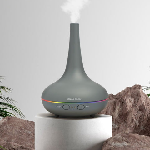 Milano Decor Ultrasonic Aroma Diffuser - Matt Grey colour: ABM-501190