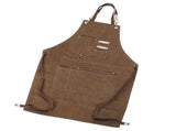 Adjustable Waterproof Apron with Pockets for Restaurant Kitchen Milk Tea Flower Shop Barber Supplies V1294-YM0901-3117200128511