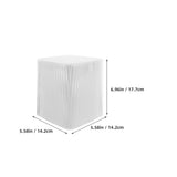 Space Saving White Desktop Garbage Bin with Push Top Lid for Home and Work V1366-AZ2-W-22145
