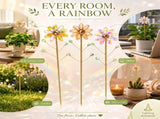 3-Pack Crystal Sunflower Suncatchers Rust-Resistant Metal, Sturdy Construction, Perfect for Indoor V1366-AZ2-W-15146