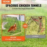 VEVOR Chicken Tunnels, 729 x 200 x 61.5cm Chicken Tunnels Yard, Portable Chicken Tunnels V952-YJSD2TDGJKJ0DH00FV0