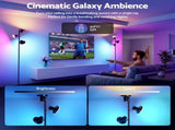 Artiss RGB Floor Lamp LED with 3 Swivel Lights Color Changing Lamp with Remote Stepless Dimmable LAMP-FLOOR-3H-RGB