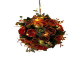 Artificial Peony Flower Ball with Lights String Lifelike Portable Faux Silk Hydrangea Flower for V1294-YM0901-210725SH02-2