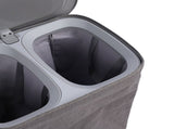 Laundry Hamper with Handles Lid Detachable Bag Fabric Laundry Separation Basket for Bathroom Utility V1294-YM0901-3117240247011