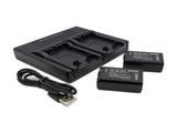 Hridz NP-FW50 Battery & Charger Pack for Sony NP-FW50 and SLT-A33,A35,A37,A55V, DSC-RX10 V571-TFDCB2B1C1BNPFW50