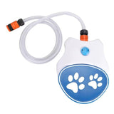 Outdoor automatic pet water fountain with pedal summer water dispenser/pedal motor orange V1263-JX-7979