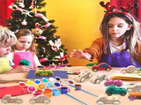 36 Pack DIY Wood Car Toys Unfinished Wooden Cars to Paint Wooden Cars for Home Activities V1370-AZ4-07758