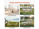 Wooden Folding Chairs with Cushion, Set of 2, Portable Foldable Cushion Chair with Wooden Frame, V952-MZHZZZDYXDFBPPPME001V0