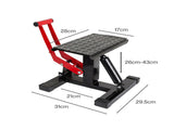 Monvelo Dirt Bike Lift Stand Hydraulic Motorcycle Jack 400kg 360&deg Platform RR1019-BK-AU