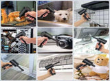 Compressed Air Duster, Electric Air Blow Portable Keyboard Cleaner with LED Light, Rechargeable Dust V1192-AZ-W-2919