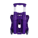 1Pc Hand Cart Storage Box Foldable Plastic Trolley for Groceries and Office Supplies V1370-AZ4-08959