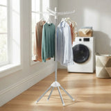 CARLA HOME Folding Clothes Drying Rack, 3 Rotatable Arms, Stainless Steel V178-36546