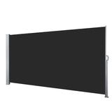 Instahut 1.4X3M Side Awning Retractable Privacy Screen Outdoor Sun Shade Black AWN-B-SIDE-FC-140-BK