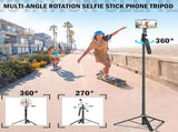Auto Face Tracking Tripod 360 Rotation with Stand,Android and iPhone Tripod Holder with Remote and V1259-TRIPOD-FACE-360-BT