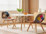 Artiss Dining Table and Chairs Set 3PCS Round 2 Seater Dining Set for Kitchen, Apartment, Dining DSET-TAB90-56FBX2