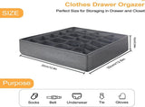 Tutuviw Wardrobe Clothes Organizer for Jeans, Upgraded Drawer Organizers for Clothing with Handle V1189-WXFWAL-20260319-01129